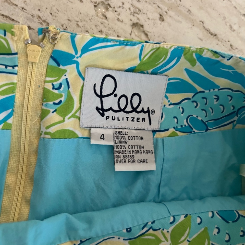 Lilly Pulitzer classic gator print skirt - Picture 6 of 6